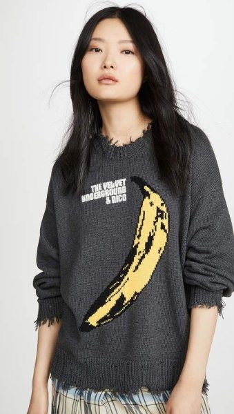 Tee about The Velvet Underground and Nico album cover with peeled banana emblem