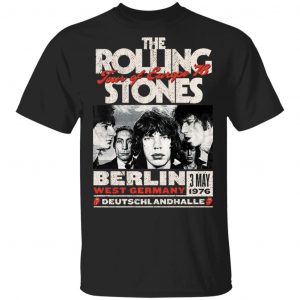European Tour 1976 Berlin The Rolling Stones T-shirts European Tour '76 Berlin black The Rolling Stones T-shirts