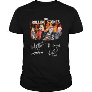 Signatures and images of Members Of The Rolling Stones T-shirts Signatures and images of Old Current Members Of The Rolling Stones T-shirts