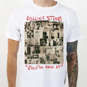 Exile on Main St. album cover of Rolling Stones T-shirts Exile on Main St. album cover of the Rolling Stones T-shirts