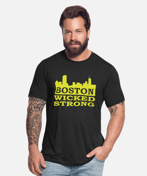 Wicked Strong Boston Marathon Shirt Wicked Strong Boston Marathon Shirt black and yellow for men