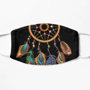 Wearing native american indian masks for cool outfit