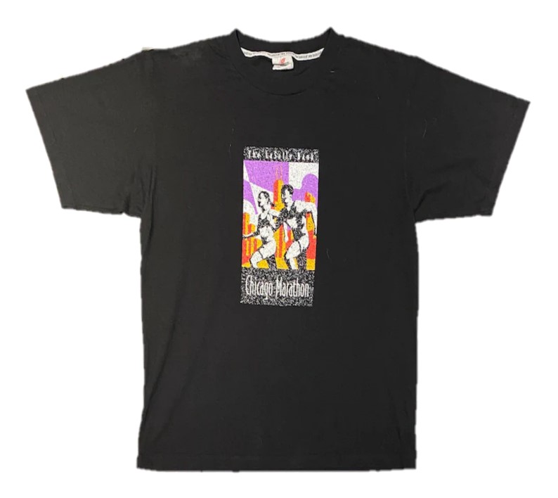 Lasalle Bank Chicago Marathon Shirt vintage black