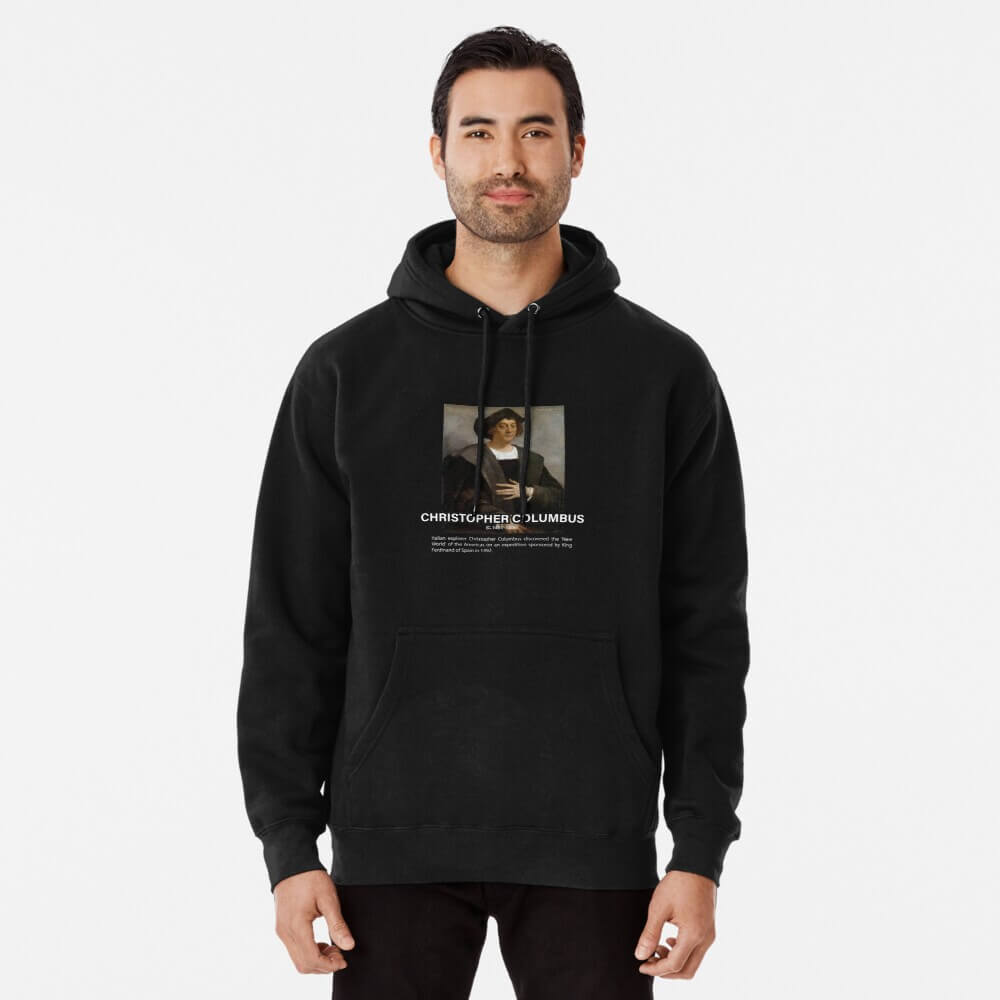 black basic Biography Of Christopher Columbus Hoodie