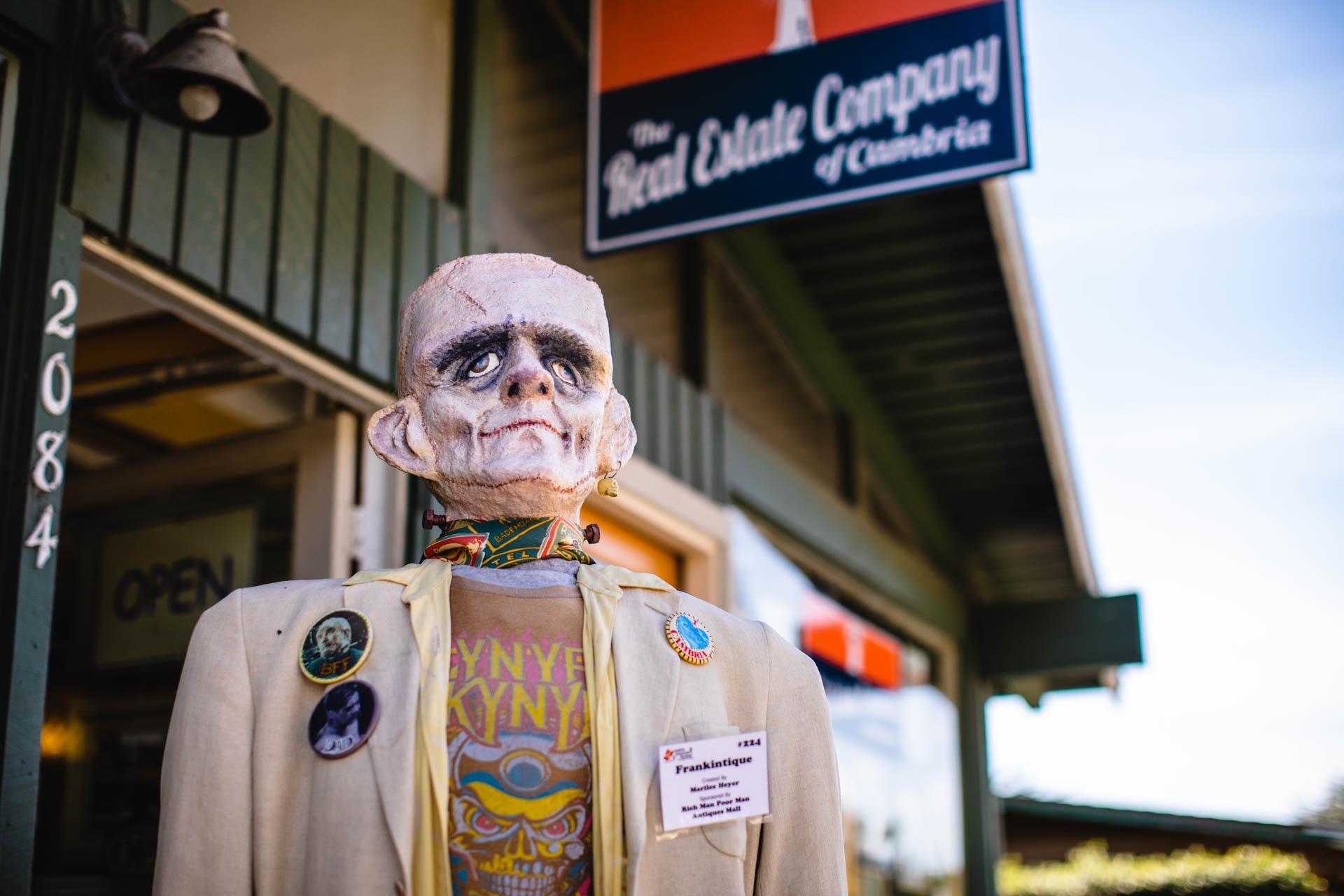 The Scarecrows are displayed throughout the town from October 1 through 31