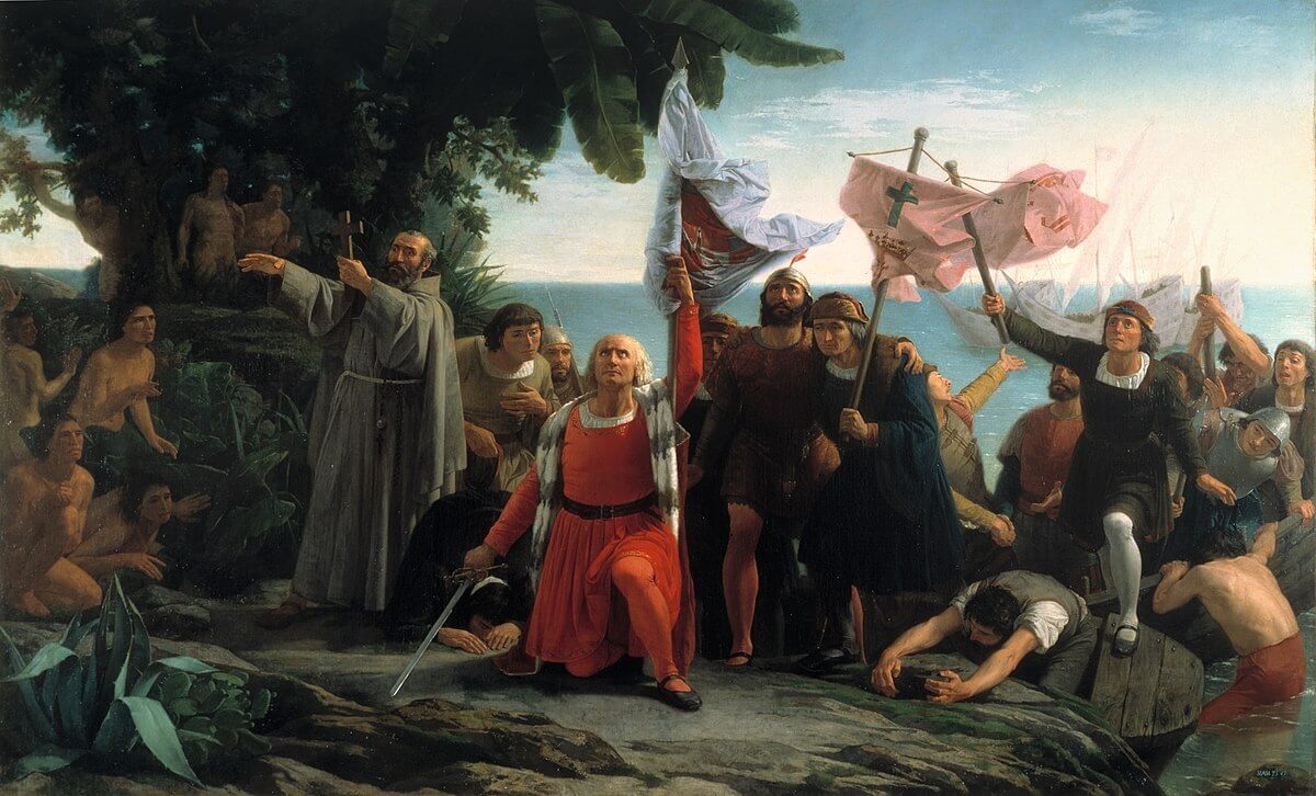 Christopher Columbus landed the Americans