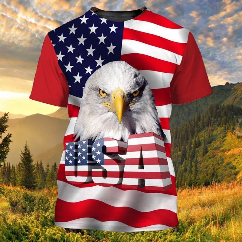 Eagle Indigenous Day T-Shirt for Men for patriots
