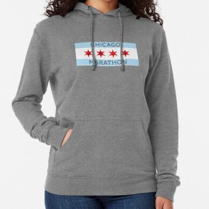 The amazing Chicago marathon hoodie with flag background. The best Chicago marathon hoodie with national flag.