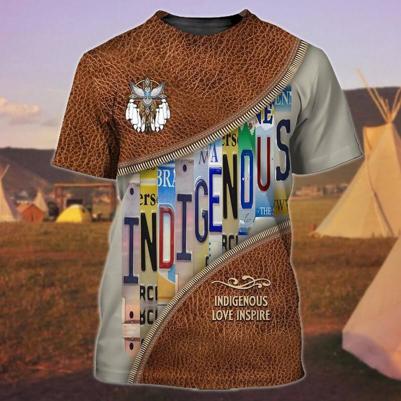 Love Inspire Indigenous Day T-Shirts 3d printed 