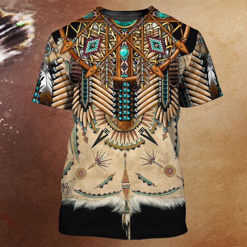 Native Patterns American Indian T Shirt Native Patterns American Indian T Shirt 3D printed