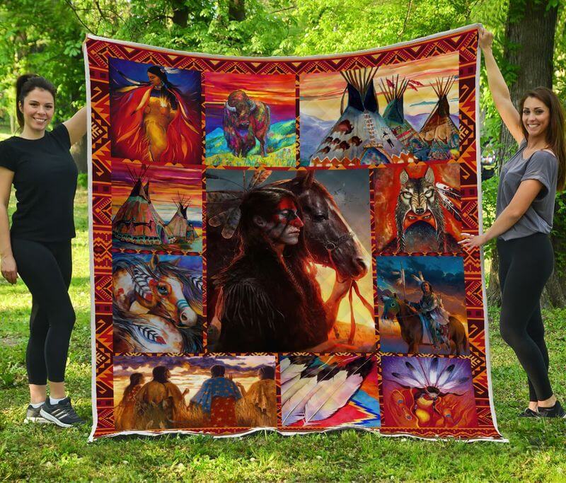 A unique American Indian blankets for home decor