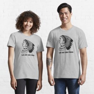 The NO.1 native american headdress t shirt for couples.