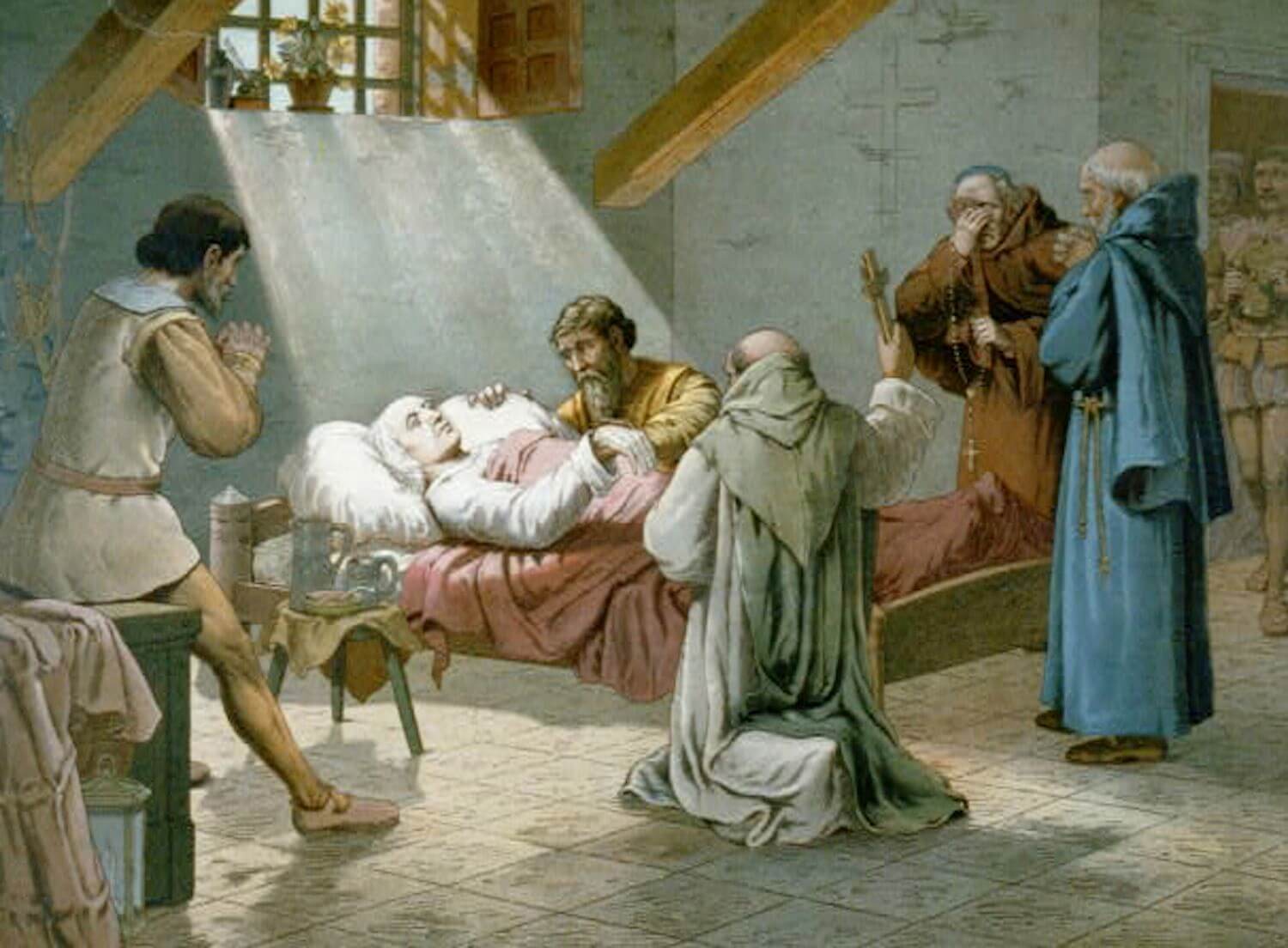 Christopher Columbus was dying painting