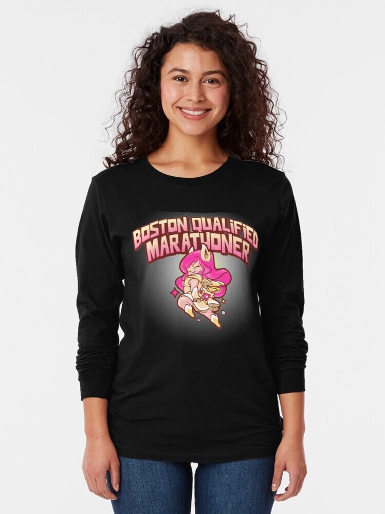 Qualified Marathoner Boston Marathon Shirt Qualified Marathoner Boston Marathon Shirt women black