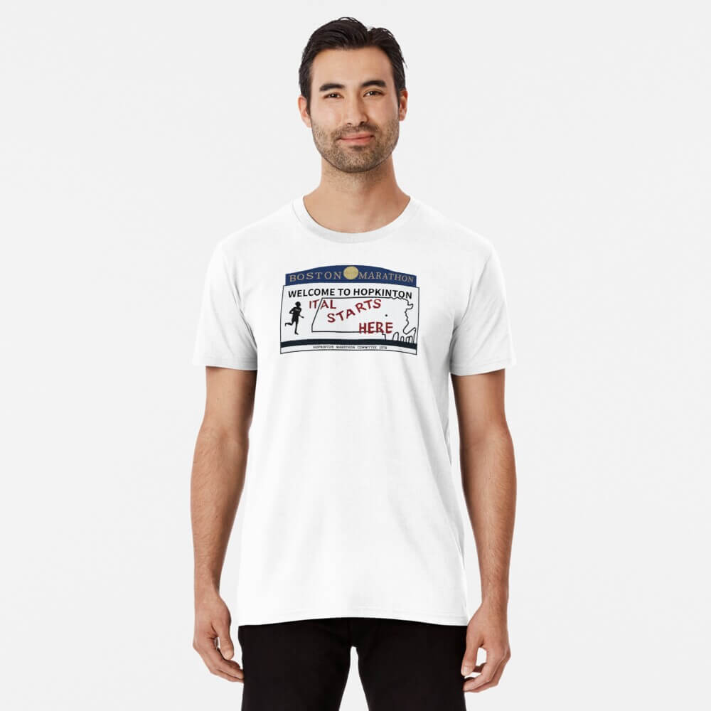 Starting Point Boston Marathon Shirt Starting Point Boston Marathon Shirt white