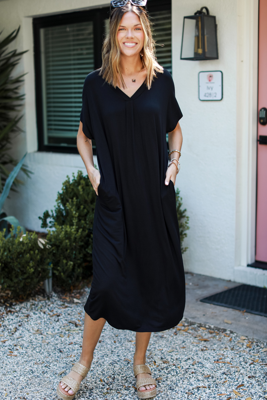 Comfy Jersey Midi Skirt