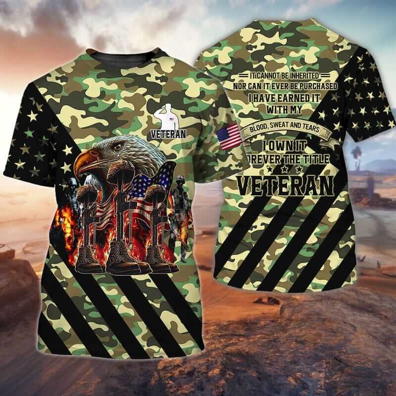 Own the proud veteran shirt