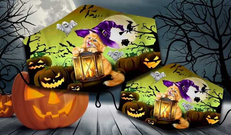 Buy witch cat Halloween mask now.