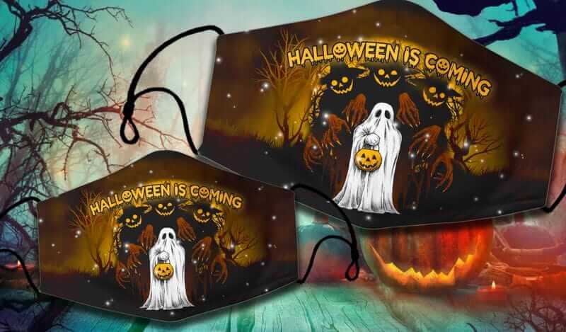 Ghost Halloween face masks