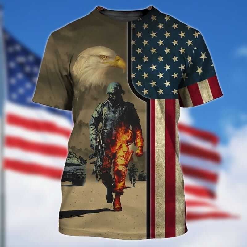 The best veteran t shirts with American flag