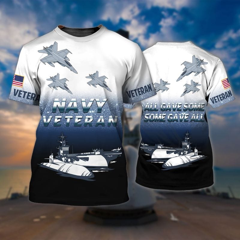 NAVY VETERAN 99 HADN 3D Tshirt