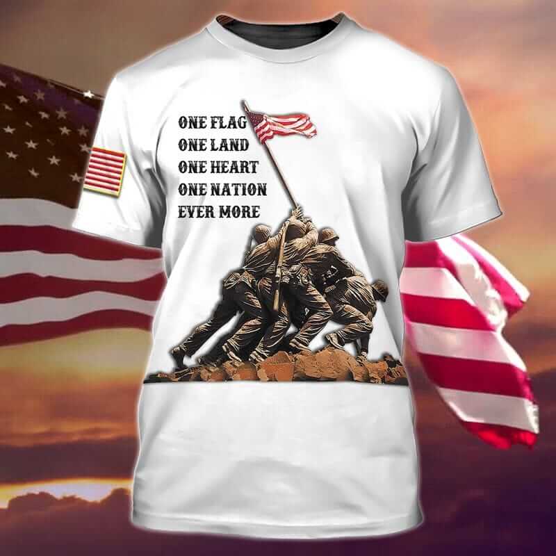 Husband daddy protector hero flag shirt