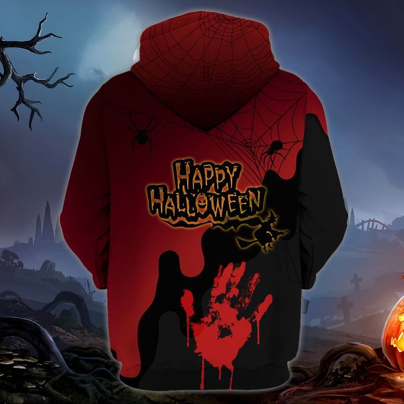 Scary Pumpkins Happy Halloween 3D Hoodie Scary Pumpkins witch Happy Halloween 3D Hoodie