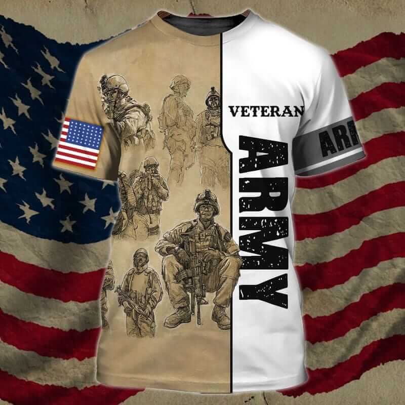 The U.S. Army Navy Veteran T Shirts