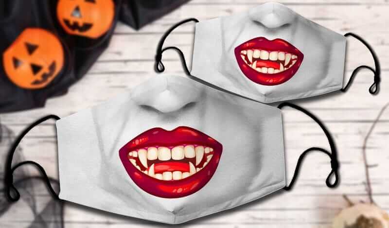 Haunting Halloween face masks for you and friends.