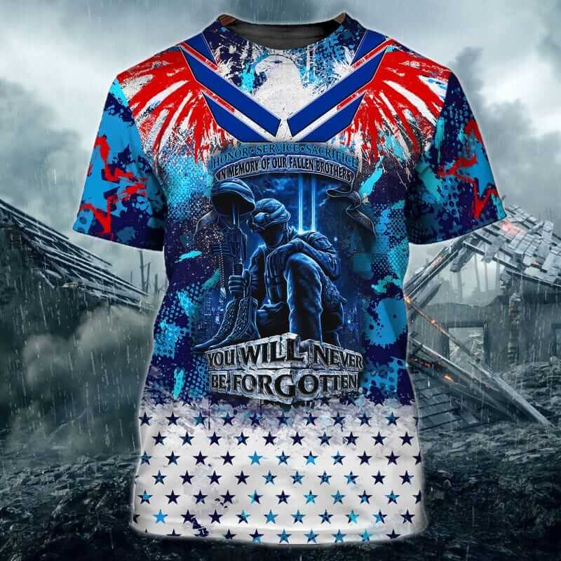 You Will Never Be Forgotten Fallen Navy Veteran T Shirts