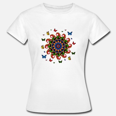 10 Happy Diwali Shirts You Should Get For This Festival 6 White Diwali, Rangoli, Mandala Lover Tee For Women