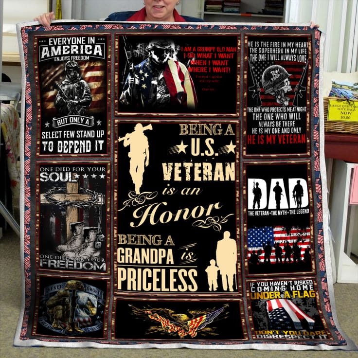“Being U.S Veteran is an honor - Being a grandpa is priceless” is a lovely slogan for Veteran grandpas