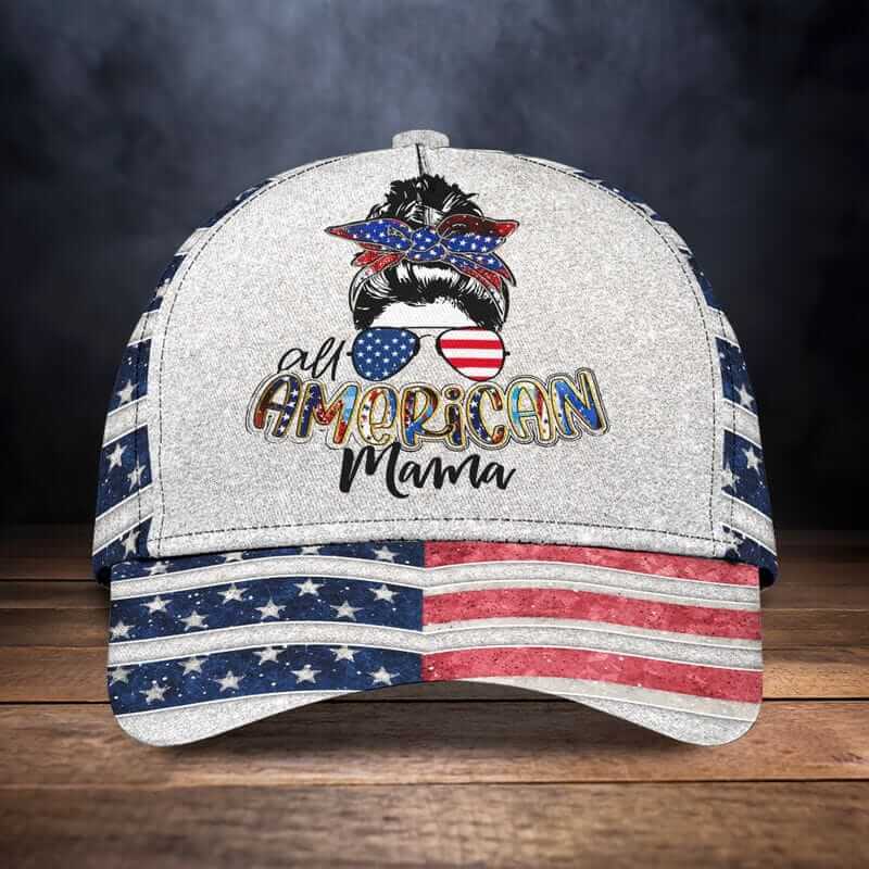 16HB - AMERICA MAMA CAP Classic Cap USA Hats