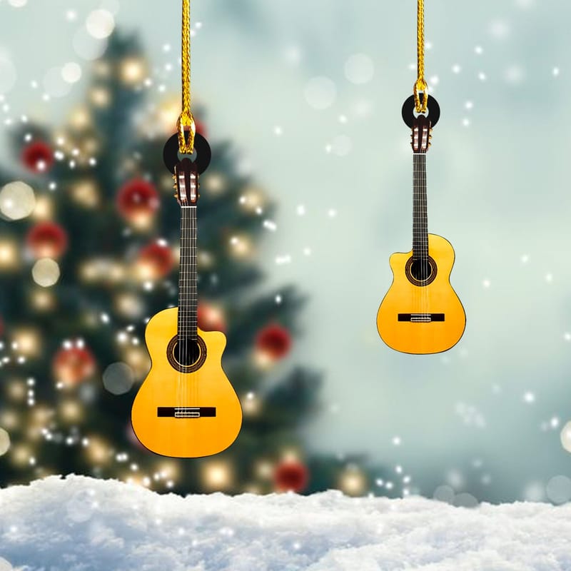 Trendy America Ornament for guitar lovers.