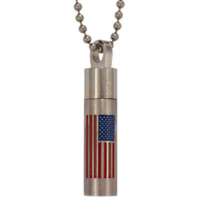 American Flag Memorial Urn America Necklace for people