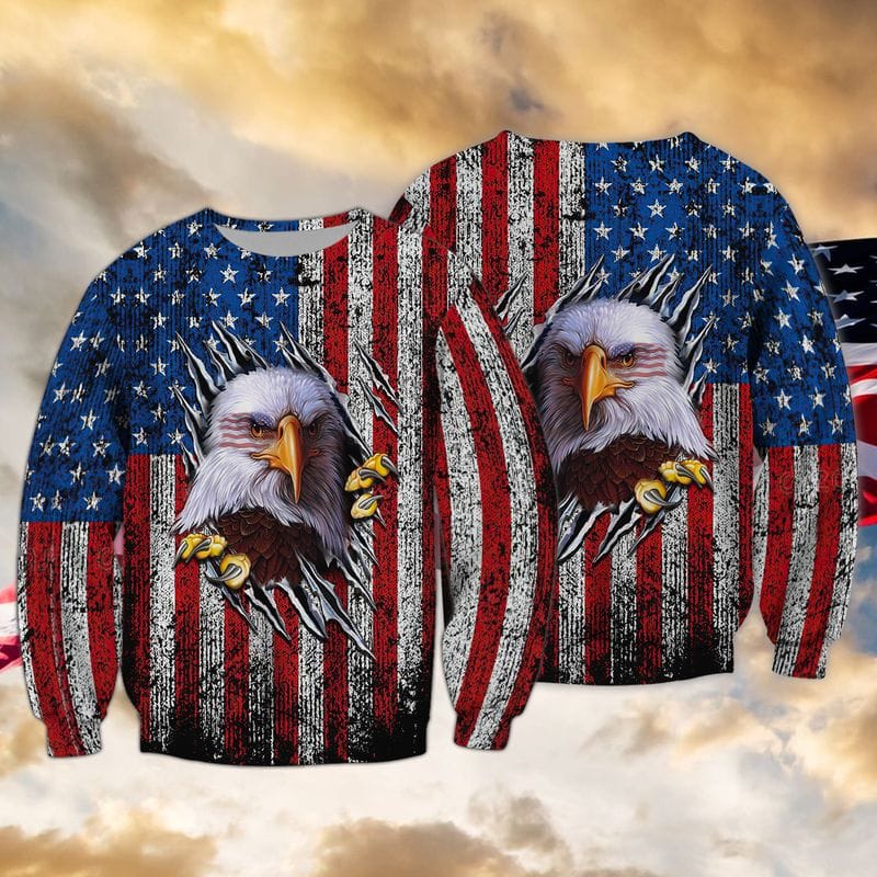 American Themed 3D Sweatshirt American themed clothing