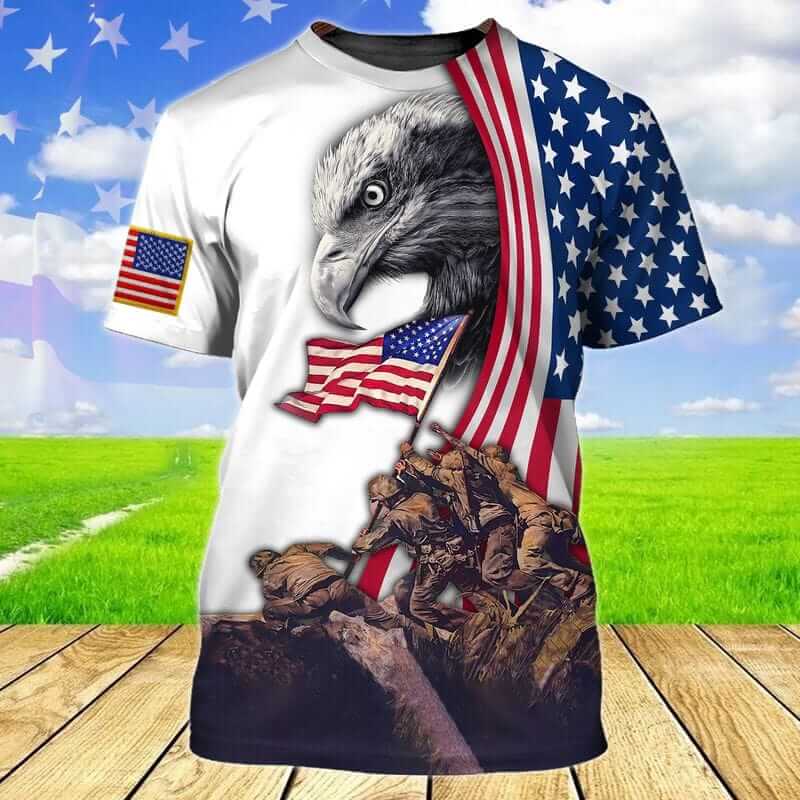You will shine with our trendy America T-Shirts