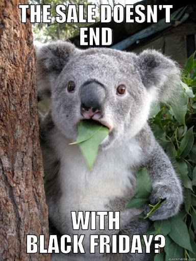 Cyber Monday memes Koala Black Friday funny pic