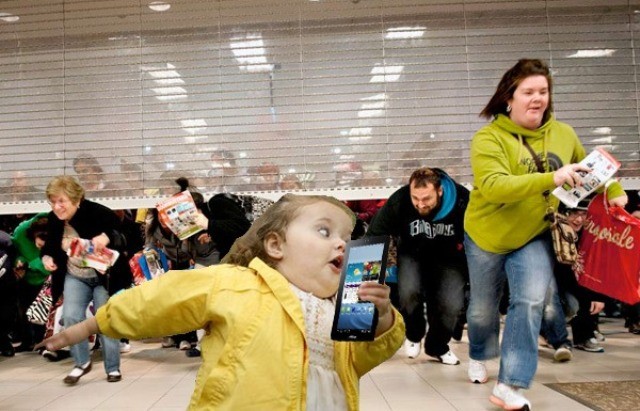 Black Friday funny picture kid posing