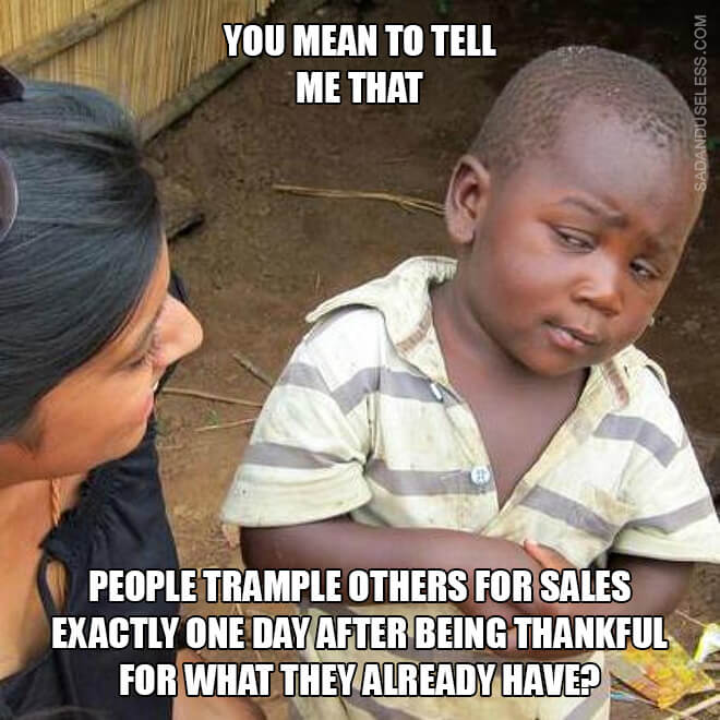 funny thankful thanksgiving black friday jokes