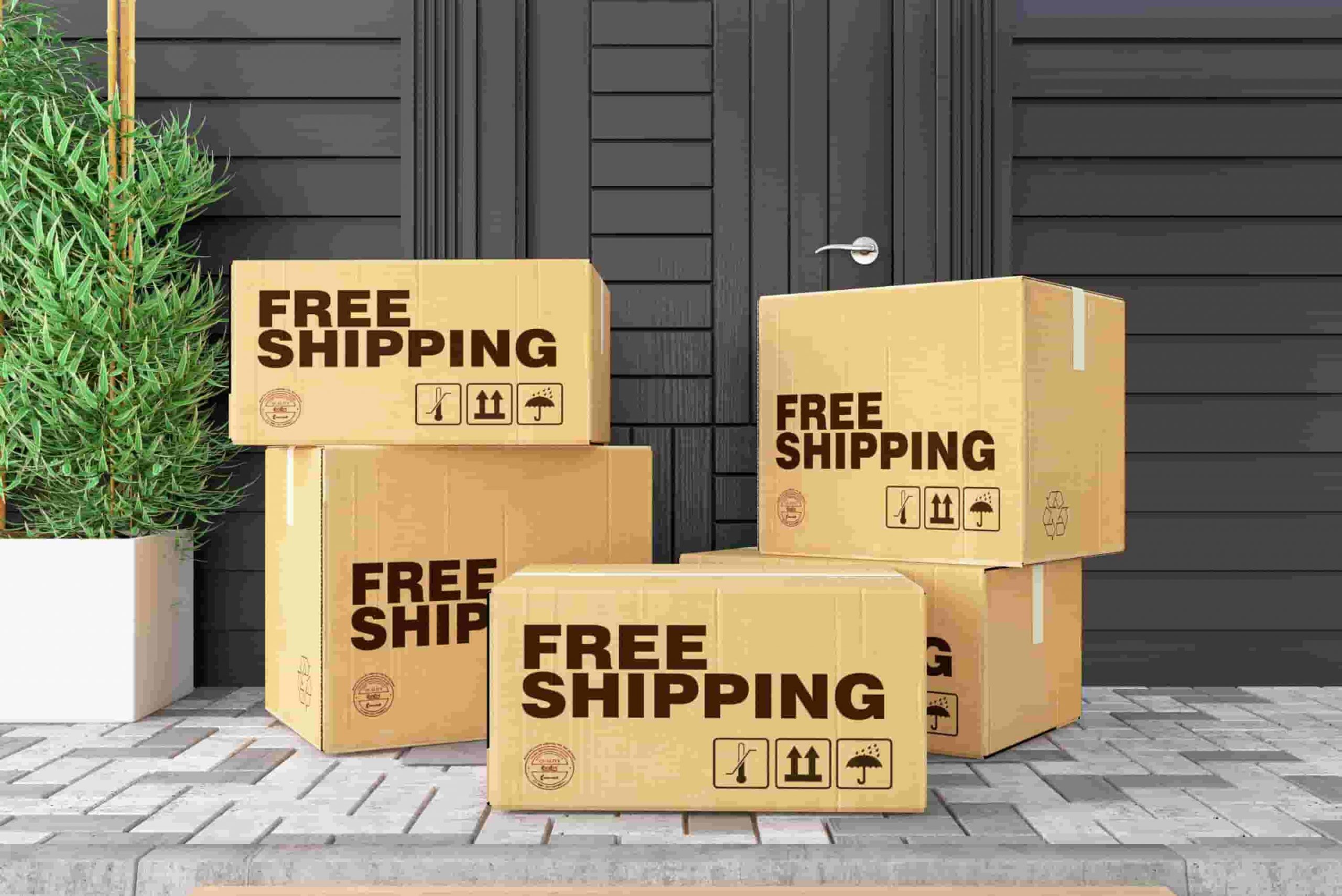 CYBER MONDAY MARKETING FREE SHIPPING DELIVERY BOX