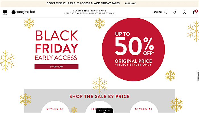 CYBER MONDAY MARKETING WEBSITE WINTER IDEA