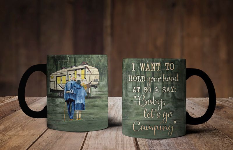 Elegant American mugs for camping fans