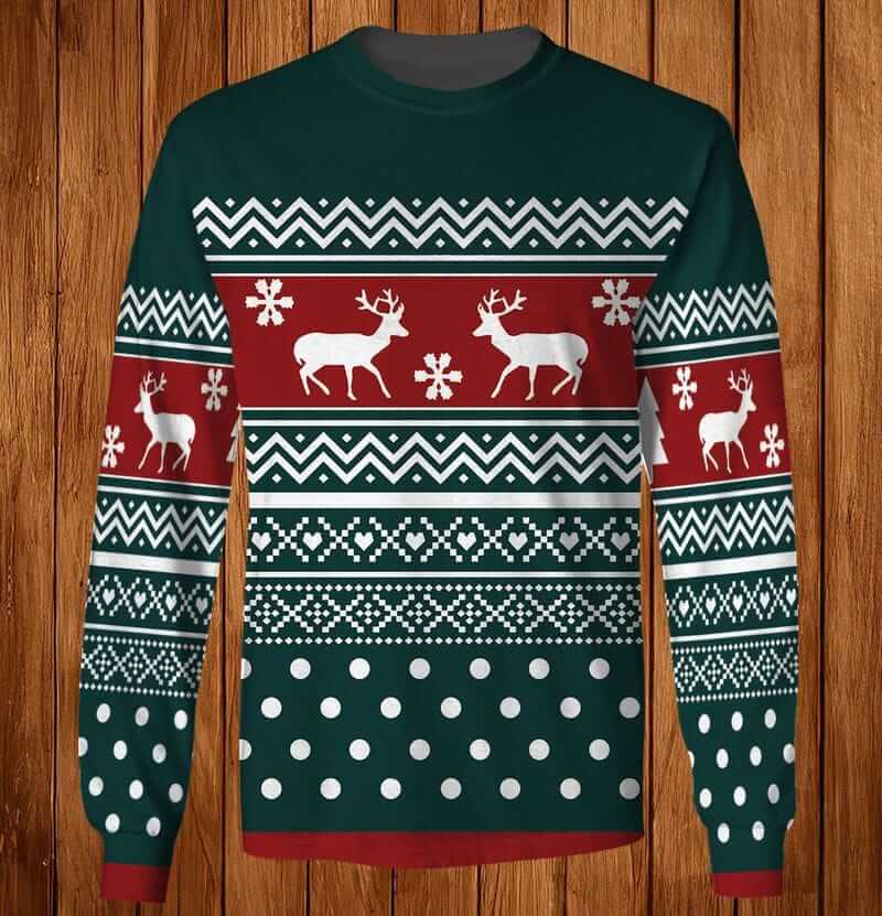 Christmas pattern 3D Christmas Sweatshirt