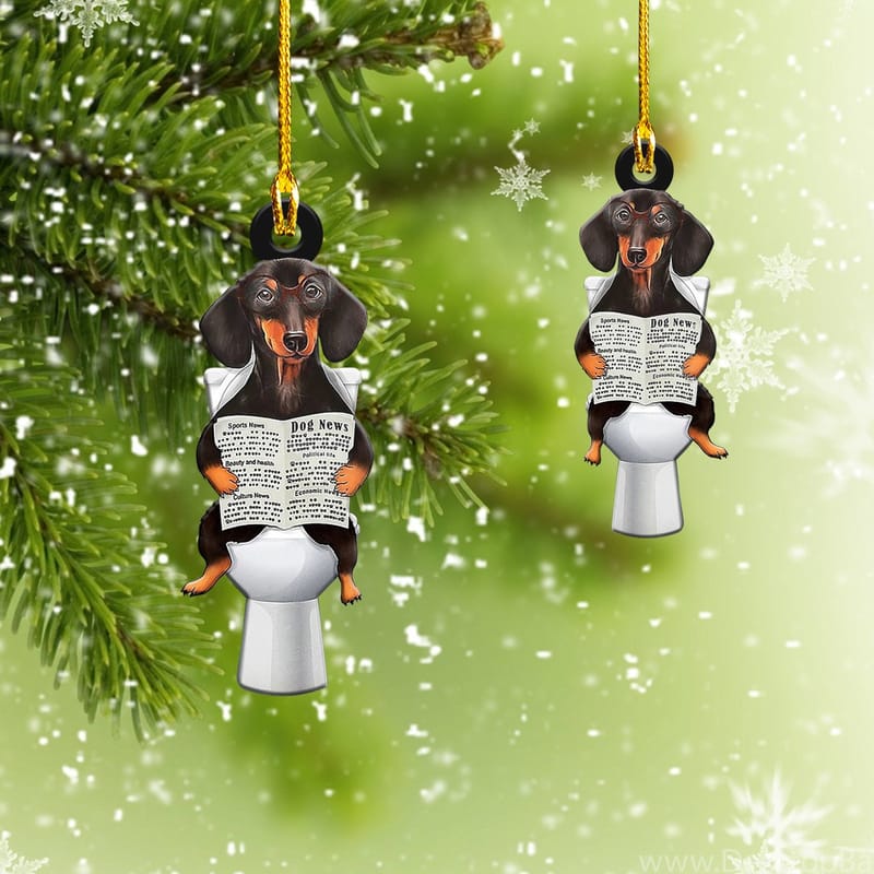 Best Custom Shaped Ornament with Dachshund images
