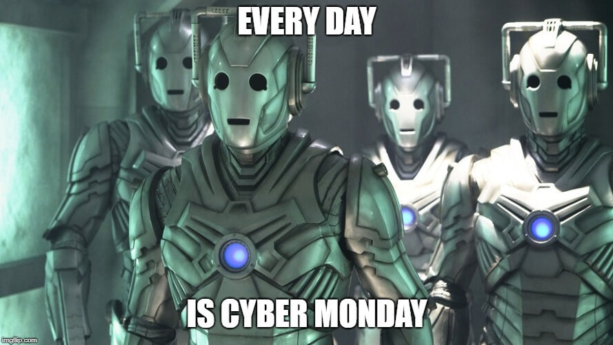 Cyber Monday memes cybermen doctor who