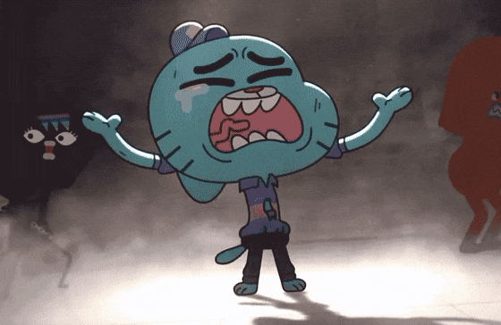Black Friday Gifs gumball Black Friday Gifs gumball screaming funny