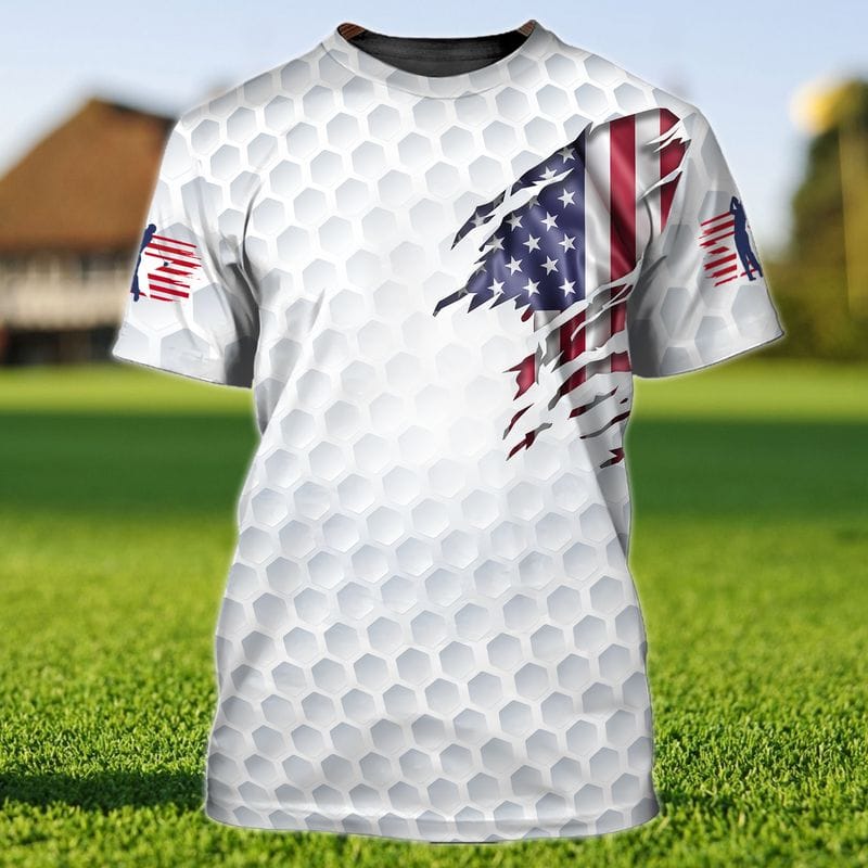 Golf American Flag - 3D Full Print - HTA 3D Tshirt