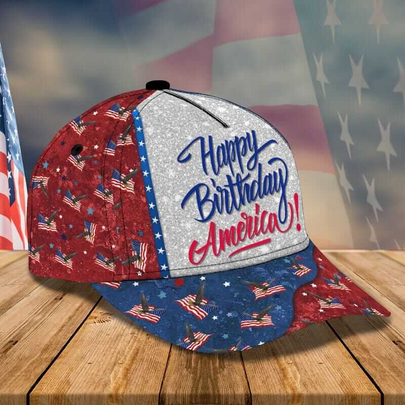 HA97-CAP140 - HAPPY BIRTHDAY AMERICA Classic Cap USA Hats