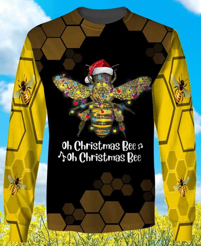 OH CHRISTMAS BEE 3D Christmas Sweatshirt
